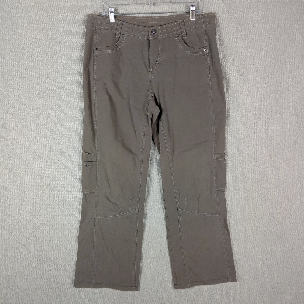 KÜHL Women’s Utility Hiking Pants Mushroom Grey Size 14 Outdoor Camping Gorpcore